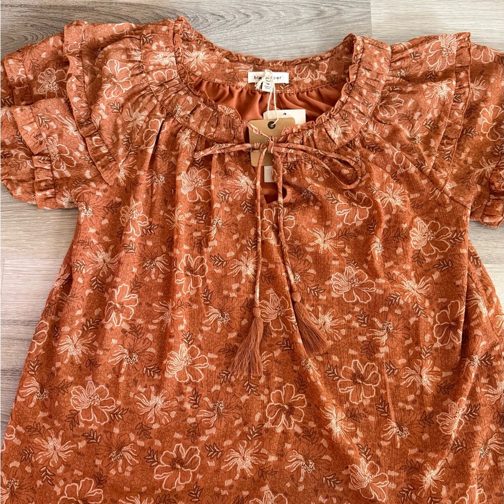 Bohme Floral Rust Blouse